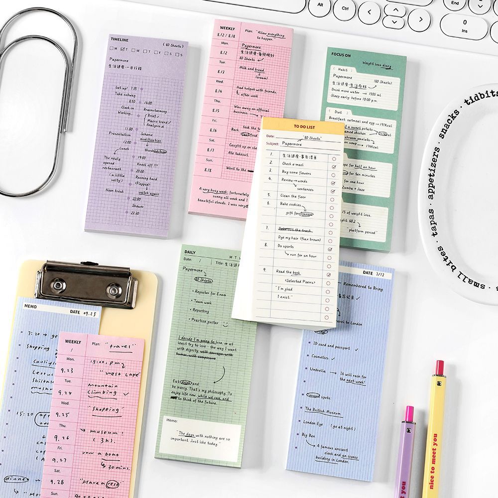 Graph Paper Pad - 80sheets Sticky Notes, Life Progress Student