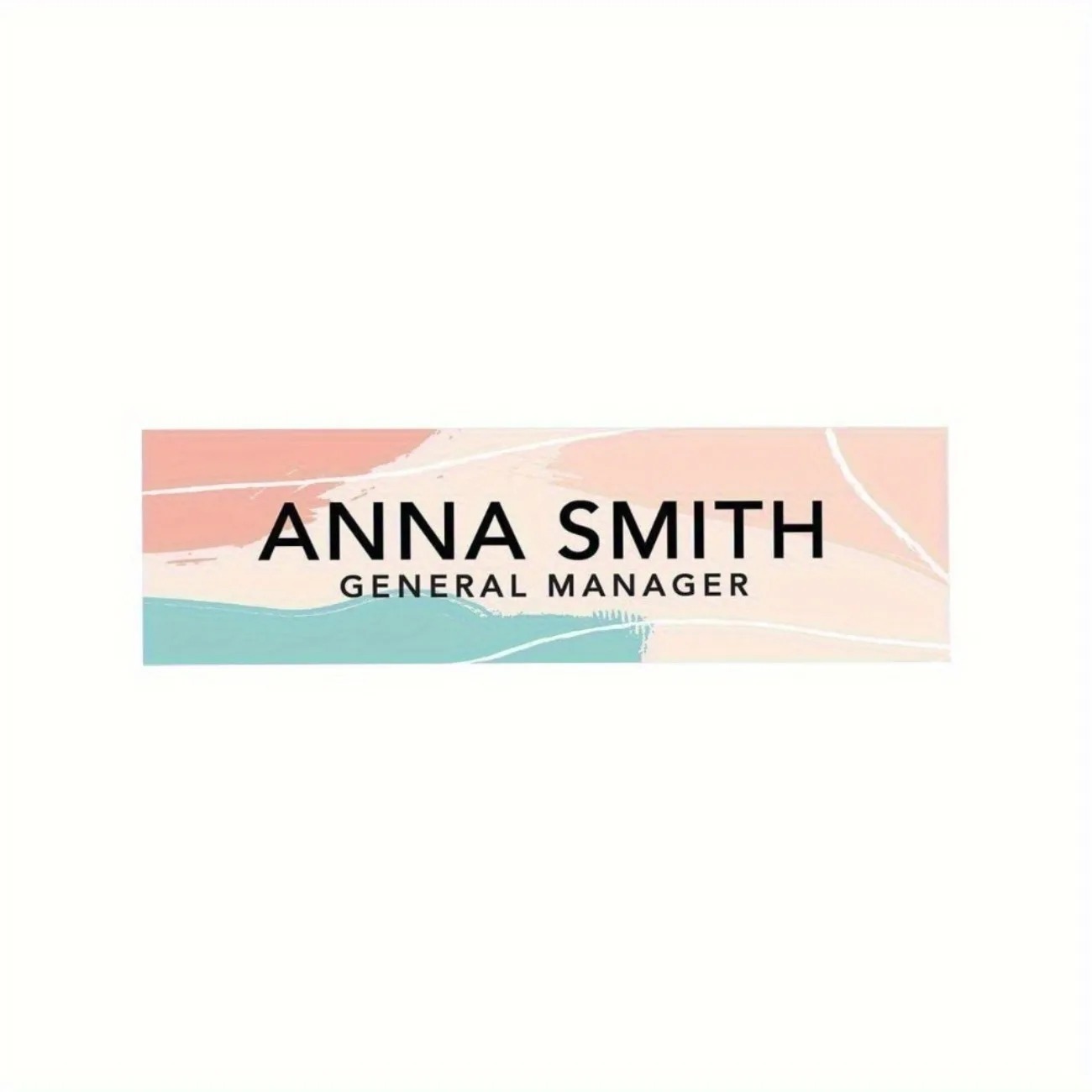 Desk Name Plate - 2D Custom Acrylic Desk Name Plate,
