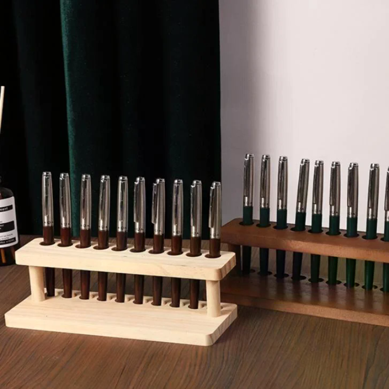 Is Stationery Office Supply - Walnut Wood Test Tube Rack Multifunction