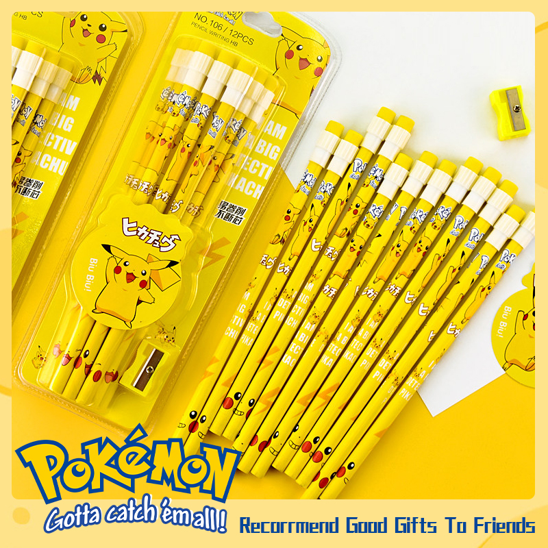 Office Supply Office Stationery Items - Pokemon Kawaii Stationery Set 12Pcs Boxed
