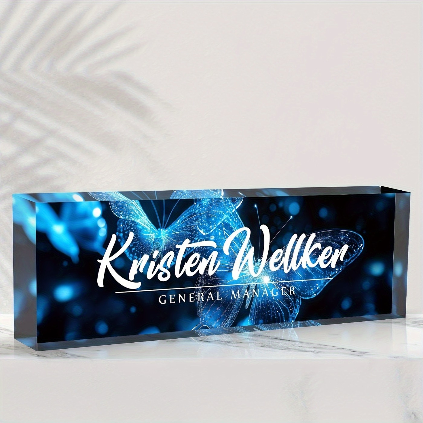 Desk Name Plate - [2D Flat] Humorous Classic Custom Acrylic