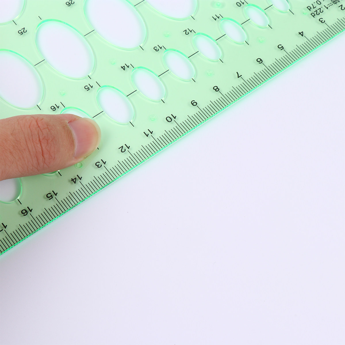 Ruler Set Transparent - 3Pcs Drawing Templates Set Transparent Geometric