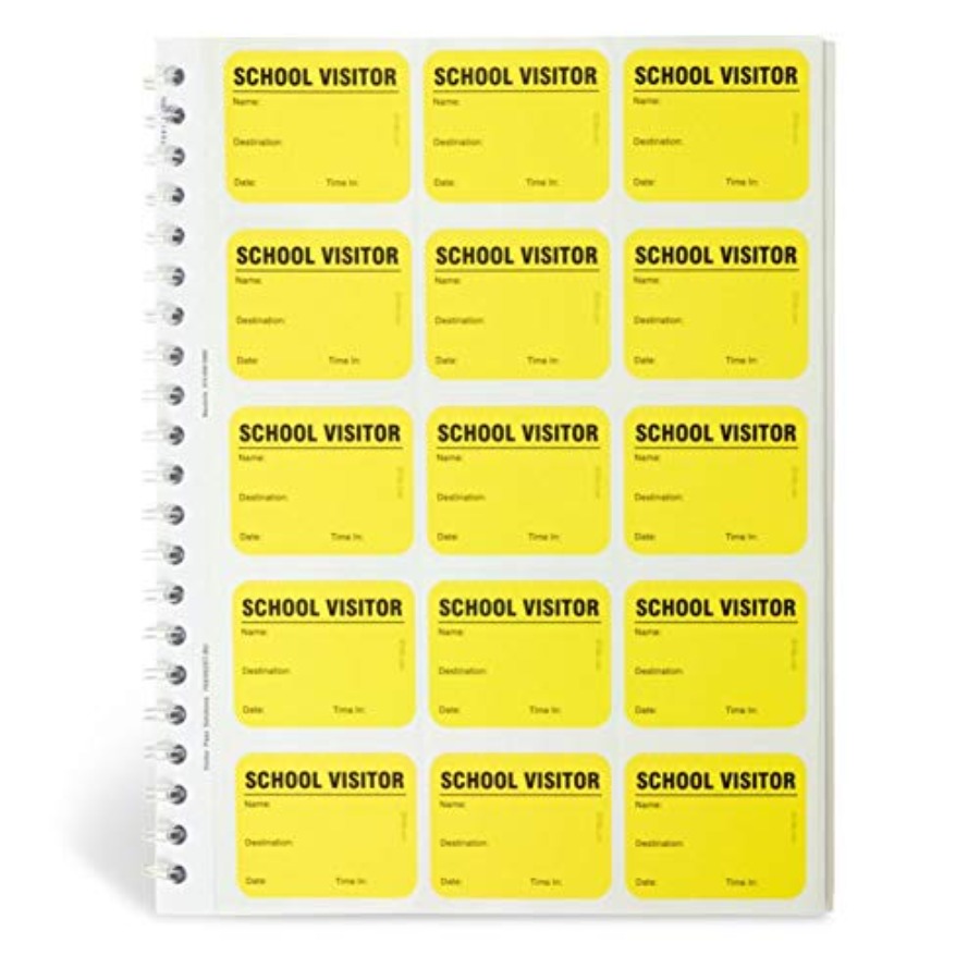 Carbon Copy Book - School Visitor Log Book Spiral-Bound Visitor