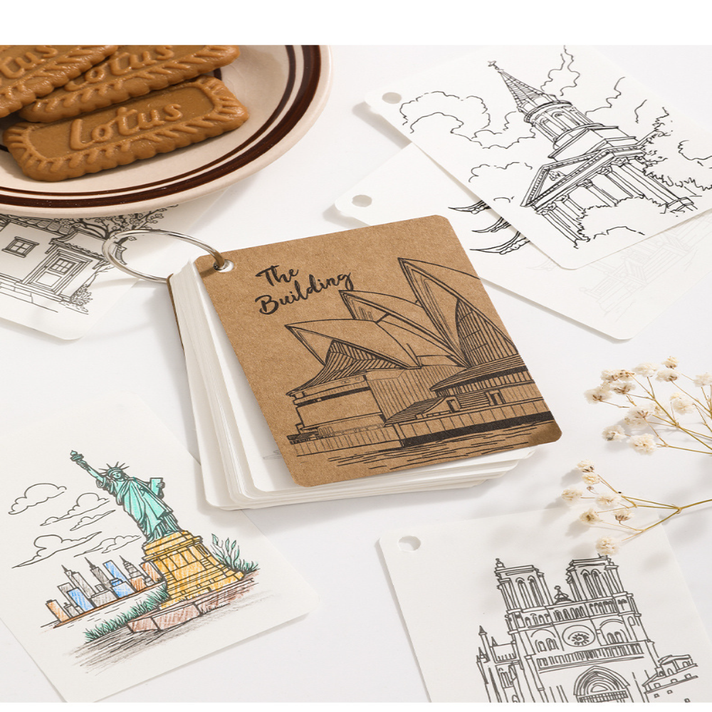 Art Sketchbook Ring - Art Sketch Pad Simple Loose Leaf