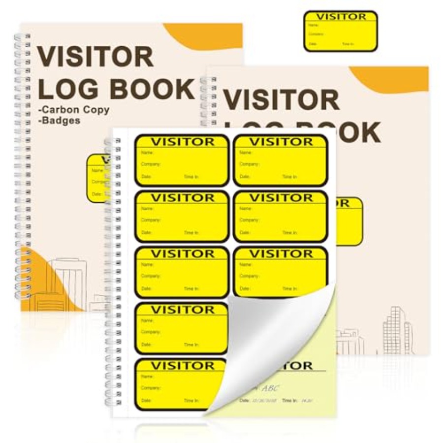 Pack Visitor Badges with Carbo - огляд і ціна Carbon Copy Book