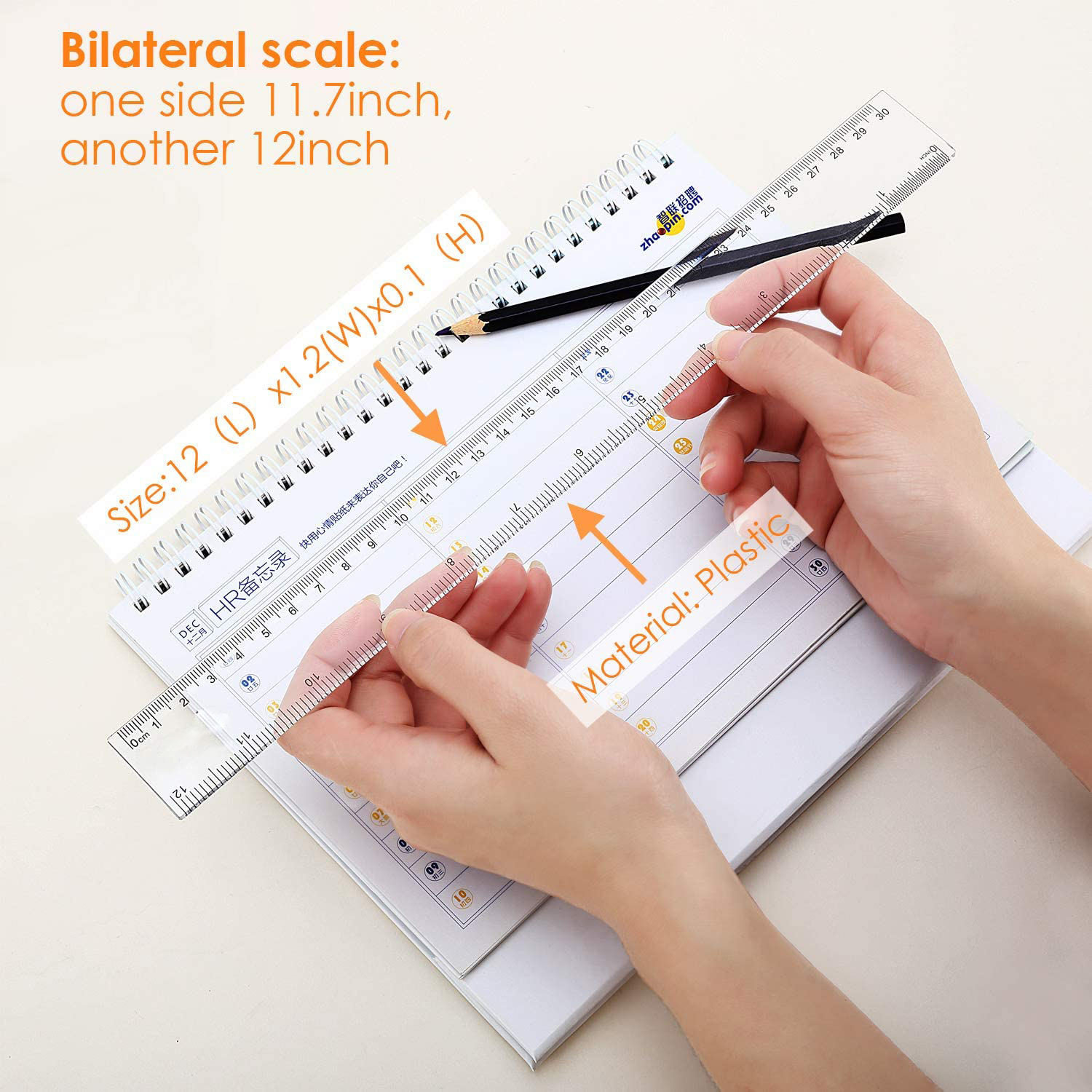 6/8/12 inch Straight Ruler 1PC - огляд і ціна Ruler Set Transparent