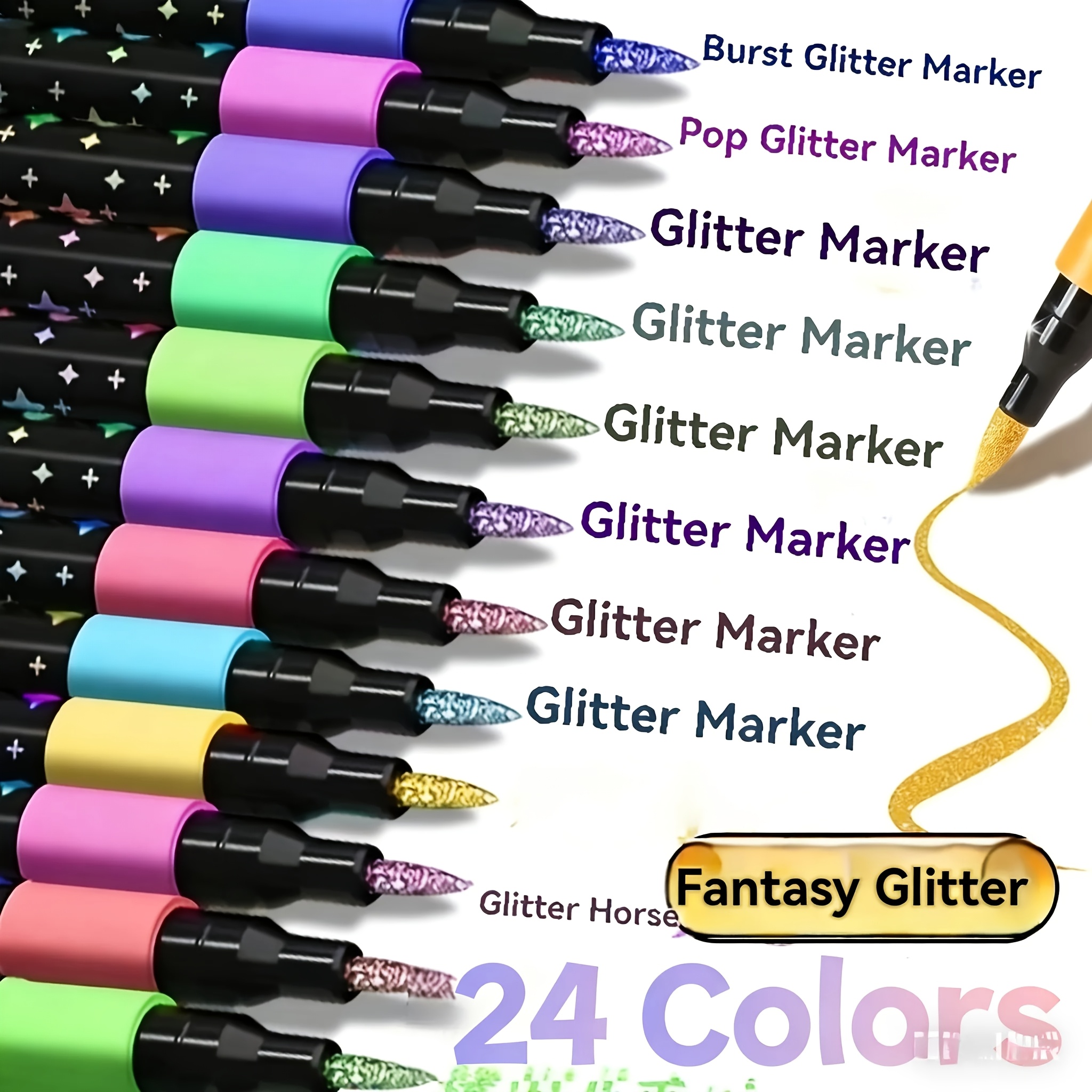 24/48 Color Double-Ended Glitt - огляд і ціна Gel Ink Pen Set