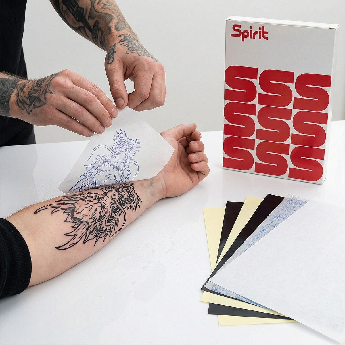 DMTATTOO 100/50/20/10PCS Spiri - огляд і ціна Carbon Copy Book