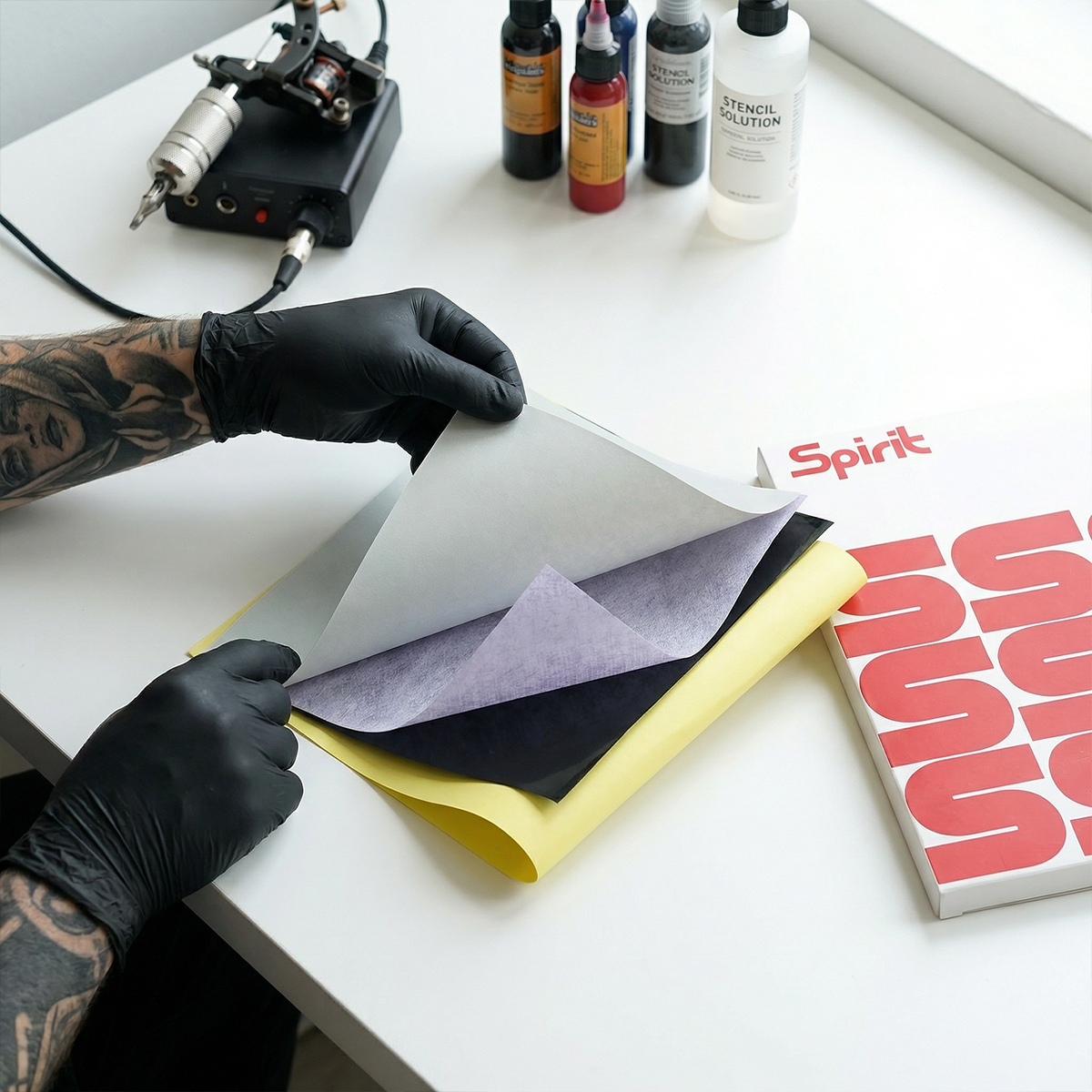DMTATTOO 100/50/20/10PCS Spiri - огляд і ціна Carbon Copy Book