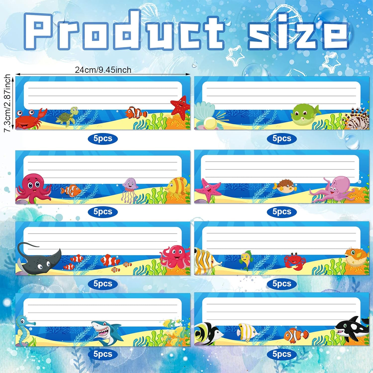 40 Sea Themed Name Plates for  - огляд і ціна Desk Name Plate
