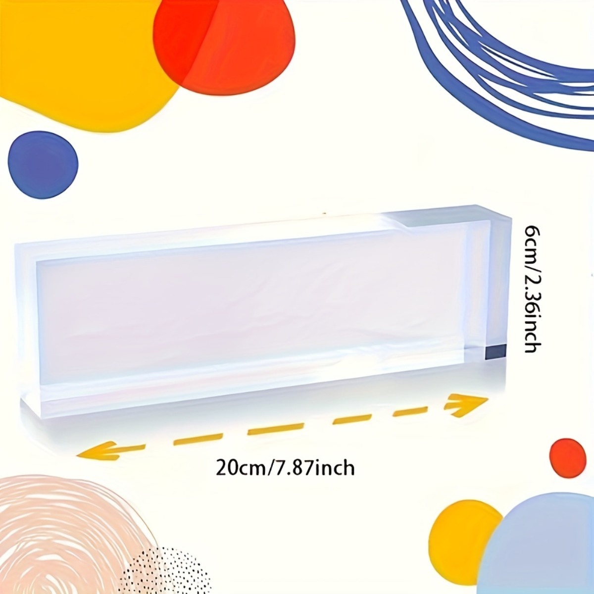 [2D Flat] Floral Pattern Acryl - огляд і ціна Desk Name Plate