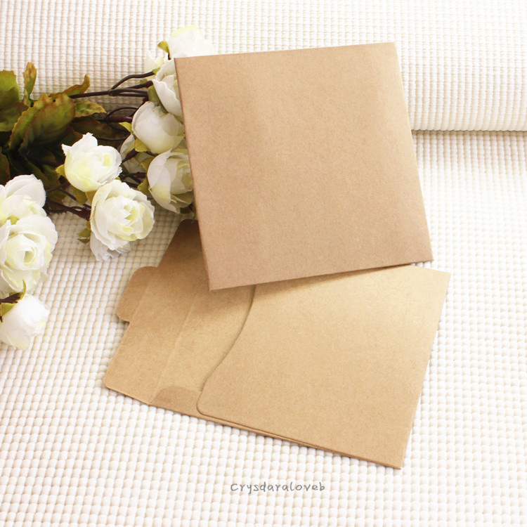 50/100Pcs Brown Vintage Kraft  - огляд і ціна Letter Envelope Kraft
