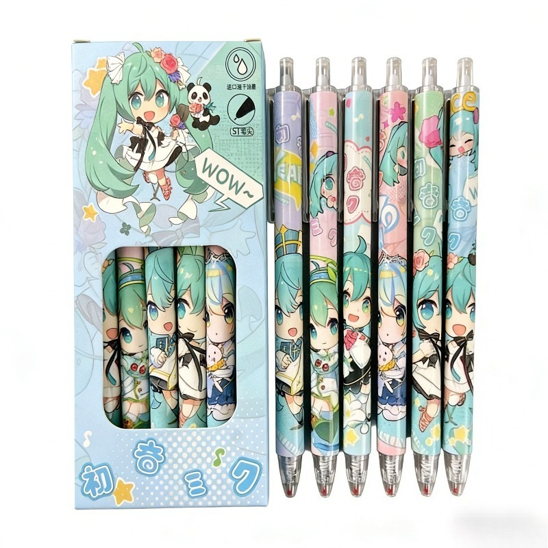 Hatsune Miku quick-drying gel  - огляд і ціна Gel Ink Pen Set