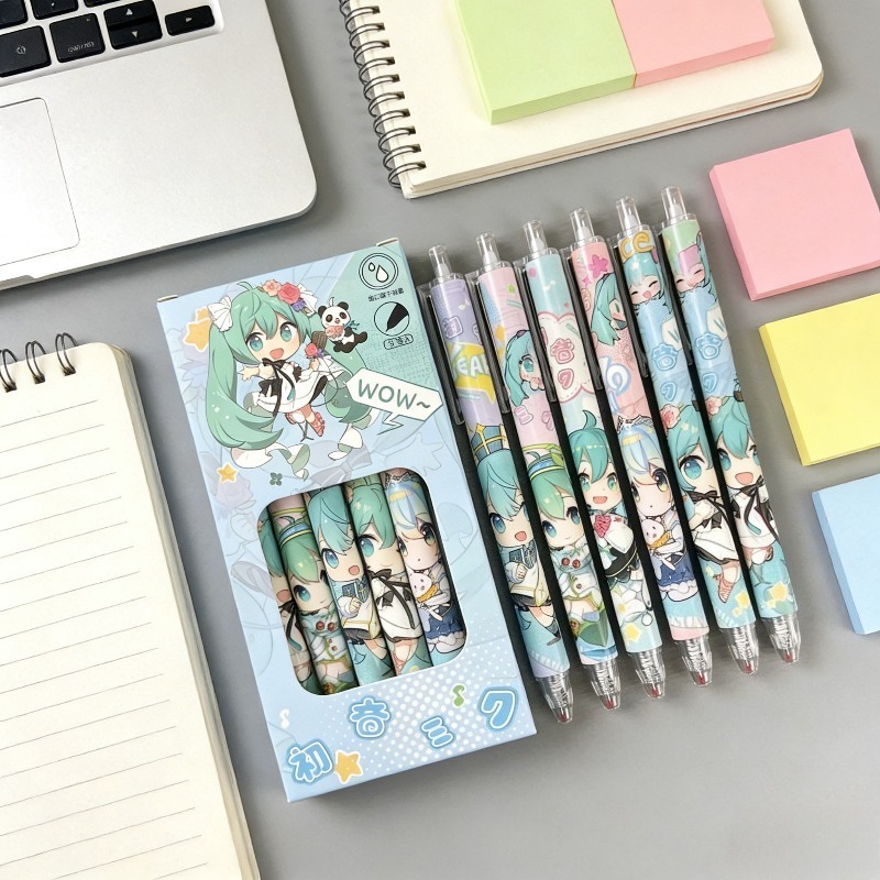 Hatsune Miku quick-drying gel  - огляд і ціна Gel Ink Pen Set