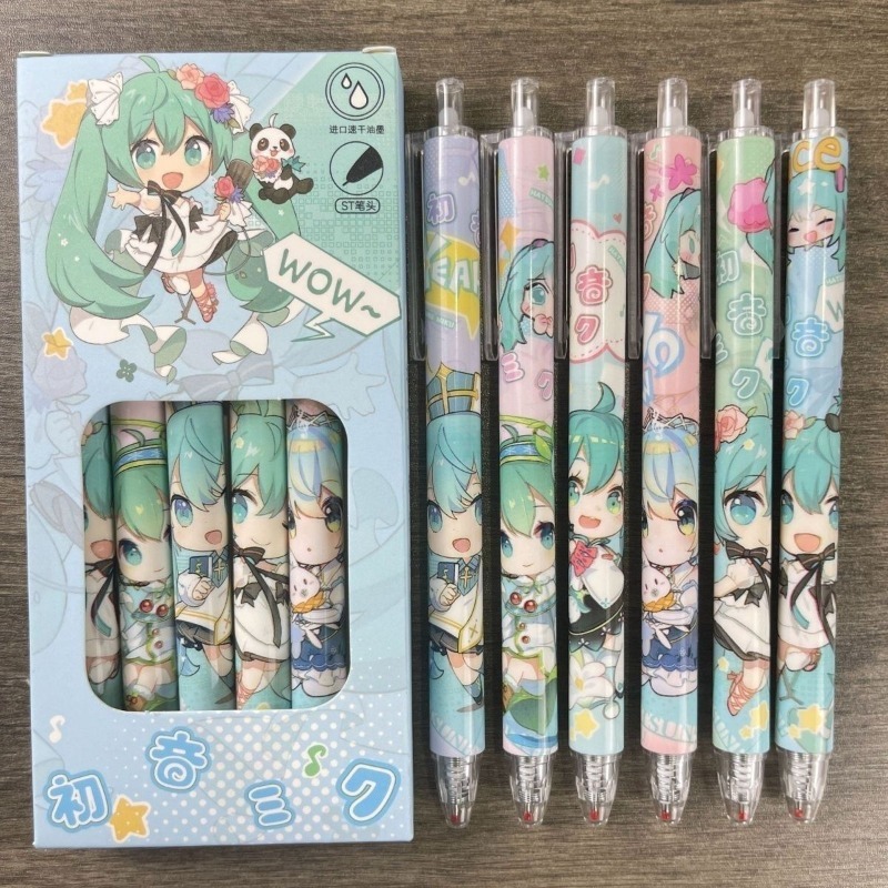 Hatsune Miku quick-drying gel  - огляд і ціна Gel Ink Pen Set