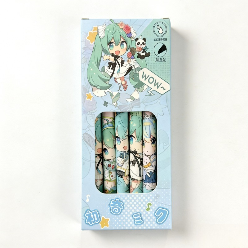 Hatsune Miku quick-drying gel  - огляд і ціна Gel Ink Pen Set