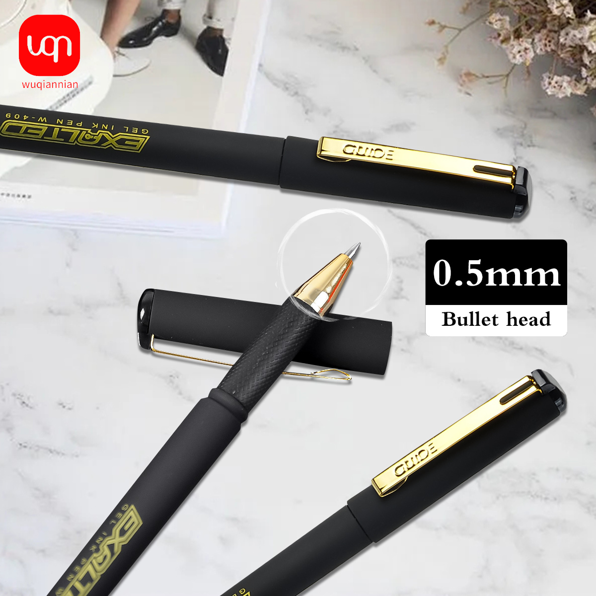 WQN-4/8/12pcs Simple Black Gel - огляд і ціна Stationery Supplies Business