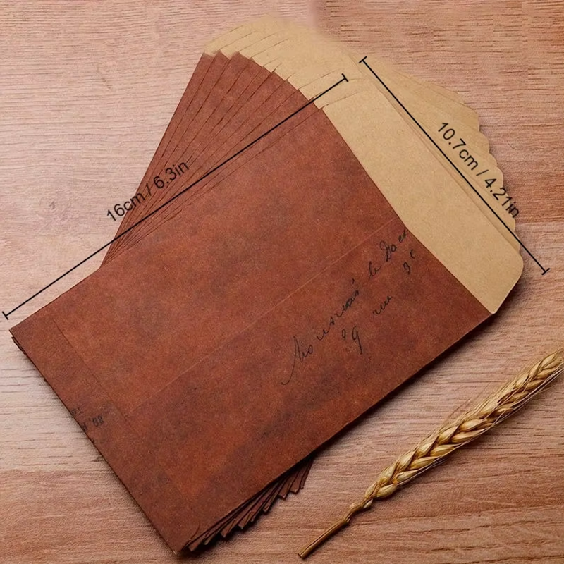 10pcs Vintage Kraft Paper Enve - огляд і ціна Letter Envelope Kraft