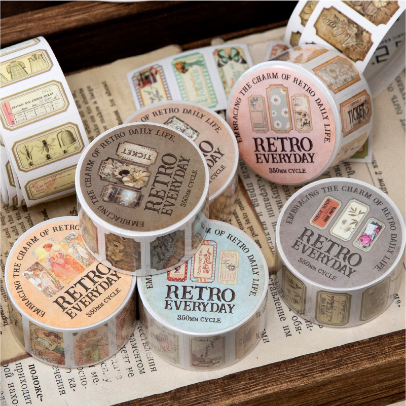 25mm*2m Vintage Letter Washi D - огляд і ціна Label Printer Tape