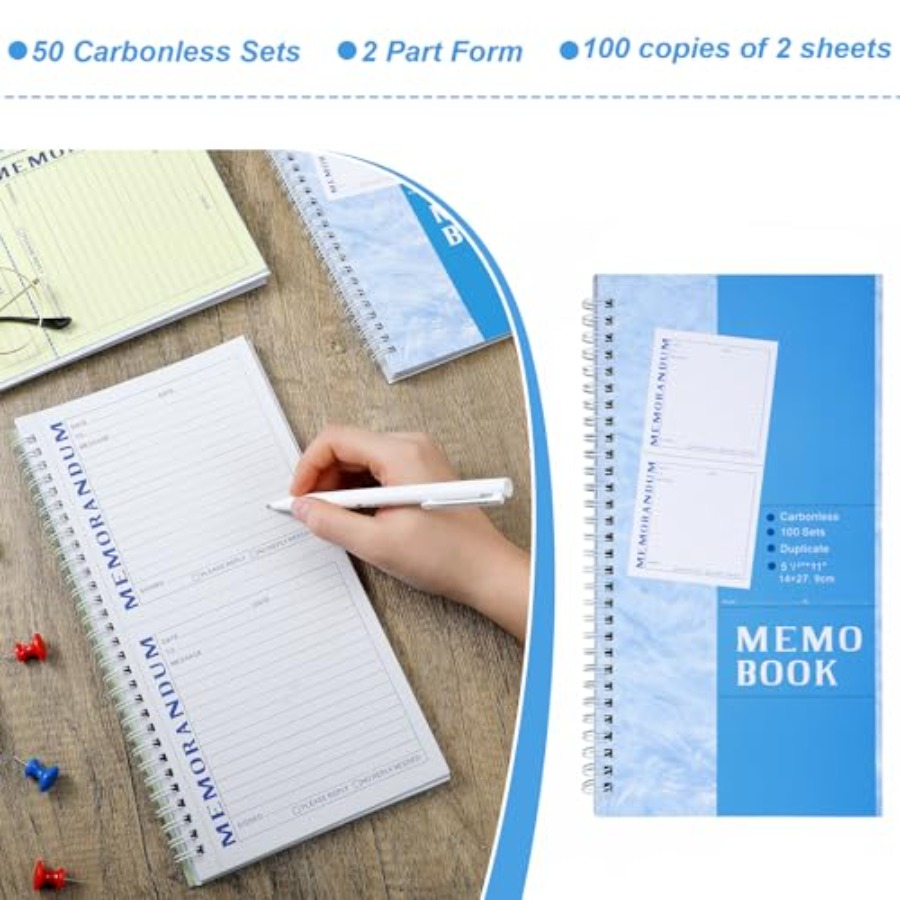 3 Pack Memorandum Book Carbon  - огляд і ціна Carbon Copy Book
