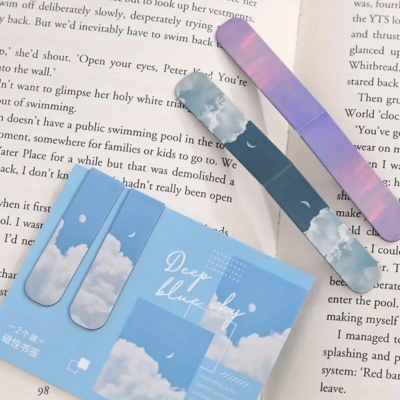 2pcs Fantasy Landscape Themed  - огляд і ціна Bookmark Magnetic Clip