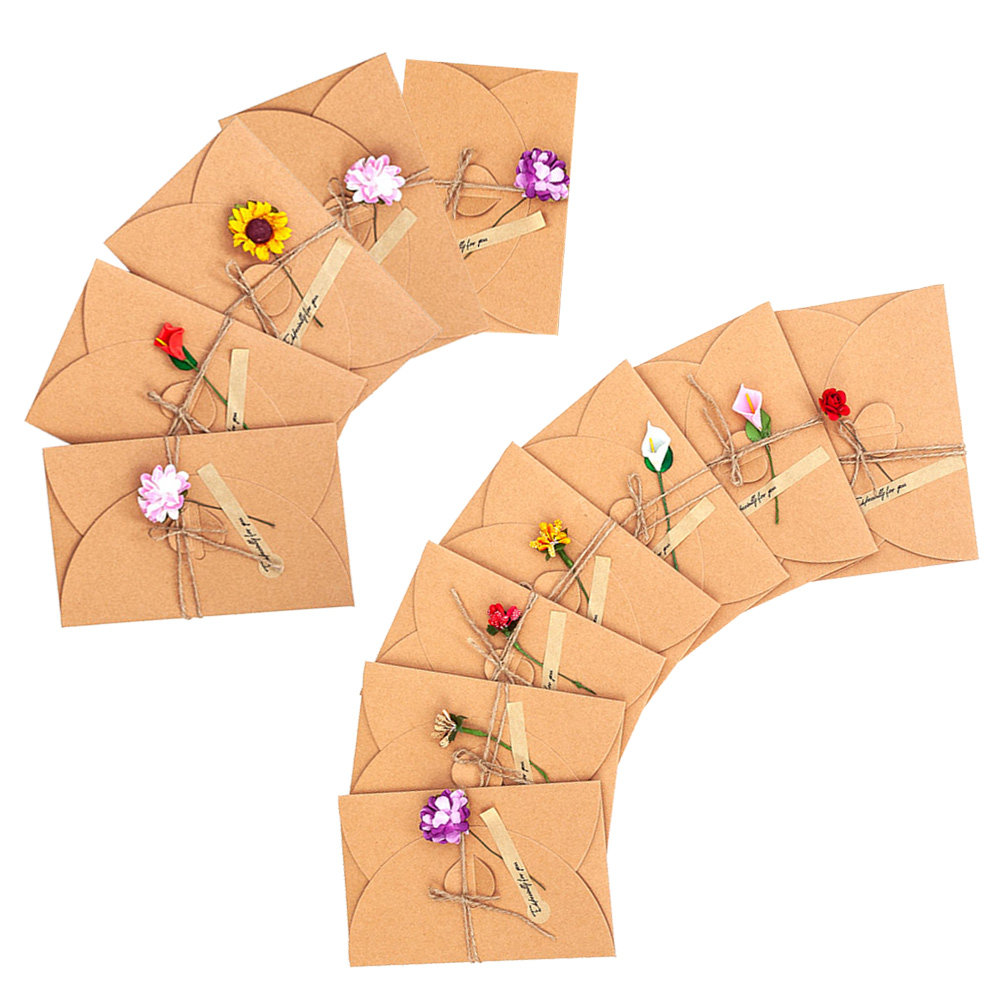 12Pcs Vintage Greeting Card Se - огляд і ціна Letter Envelope Kraft