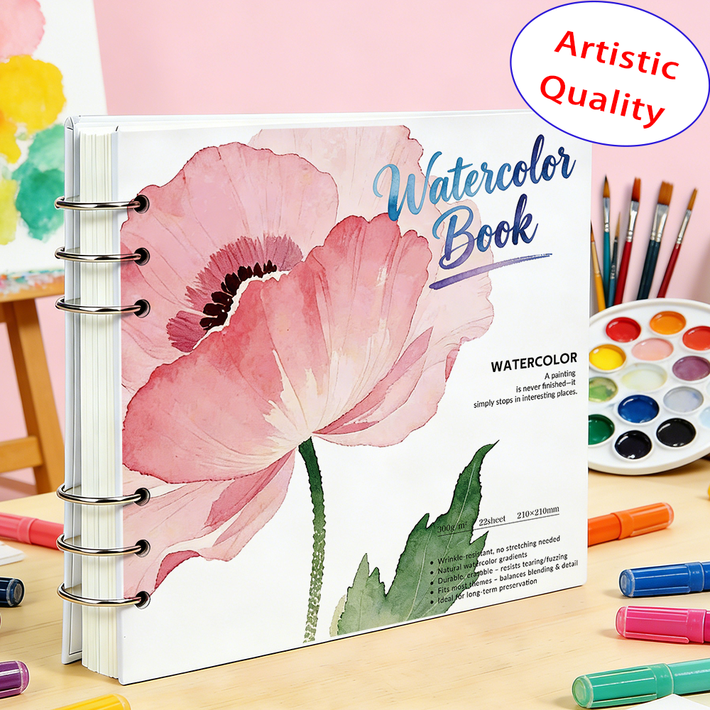Watercolor Book 210x210mm 300G - огляд і ціна Art Sketchbook Ring