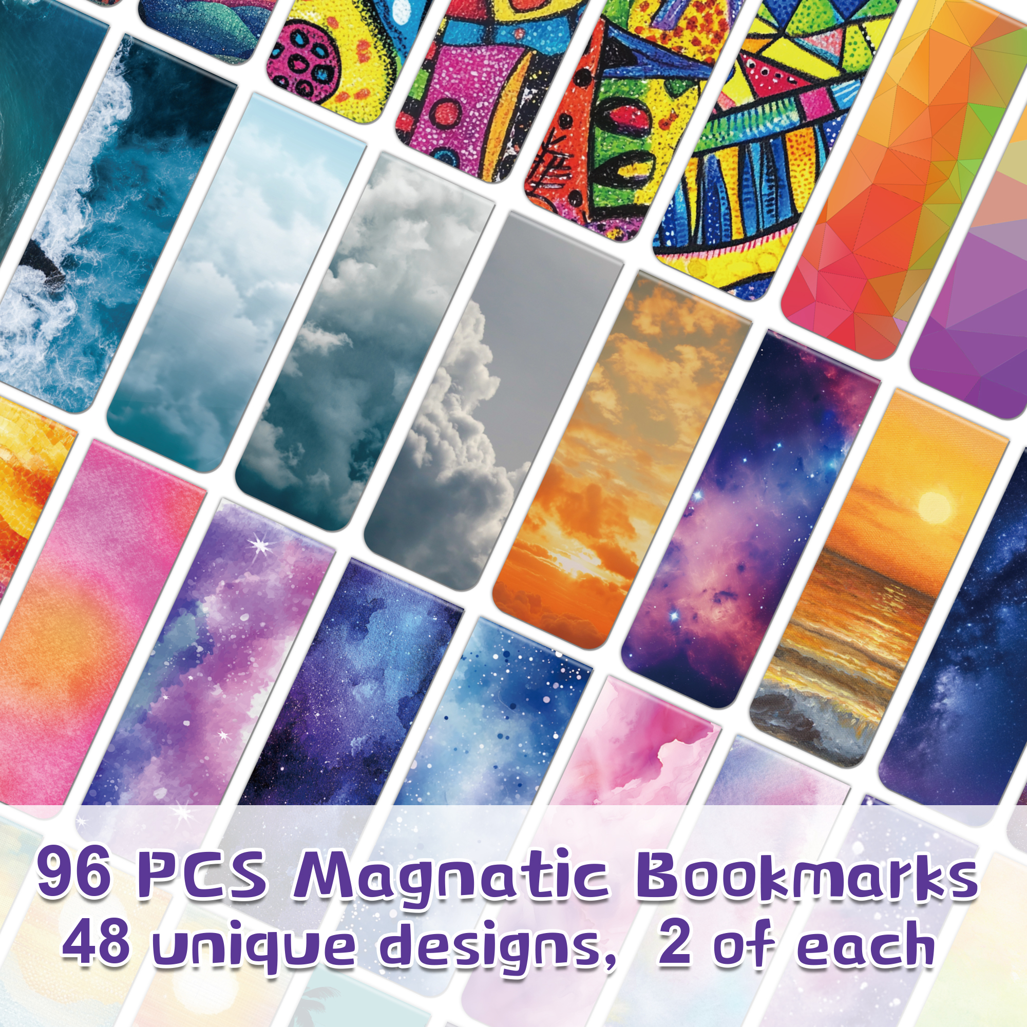 96pcs Colorful Magnetic Bookma - огляд і ціна Bookmark Magnetic Clip