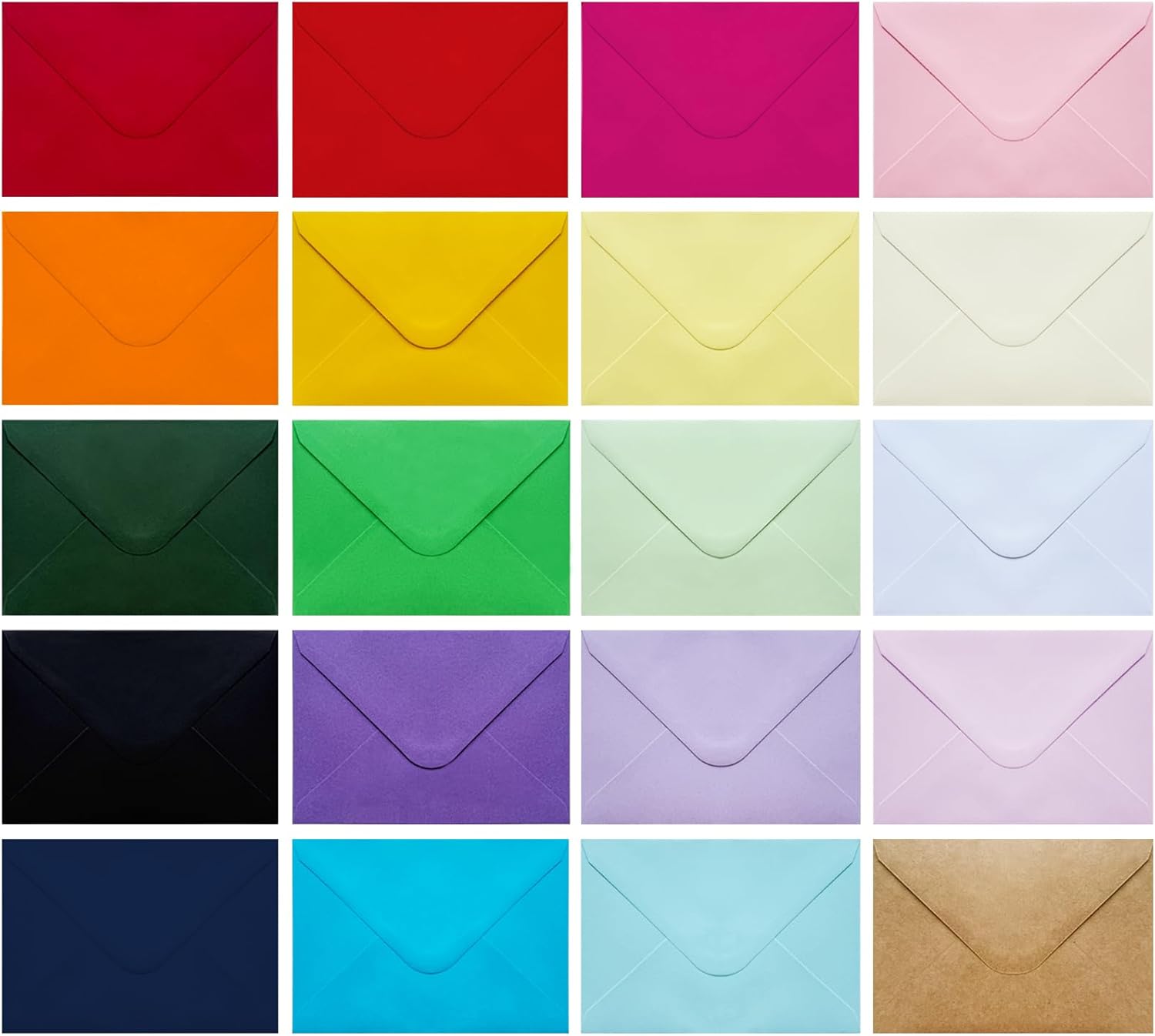 40 Pack Colored Envelopes , A4 - огляд і ціна Letter Envelope Kraft