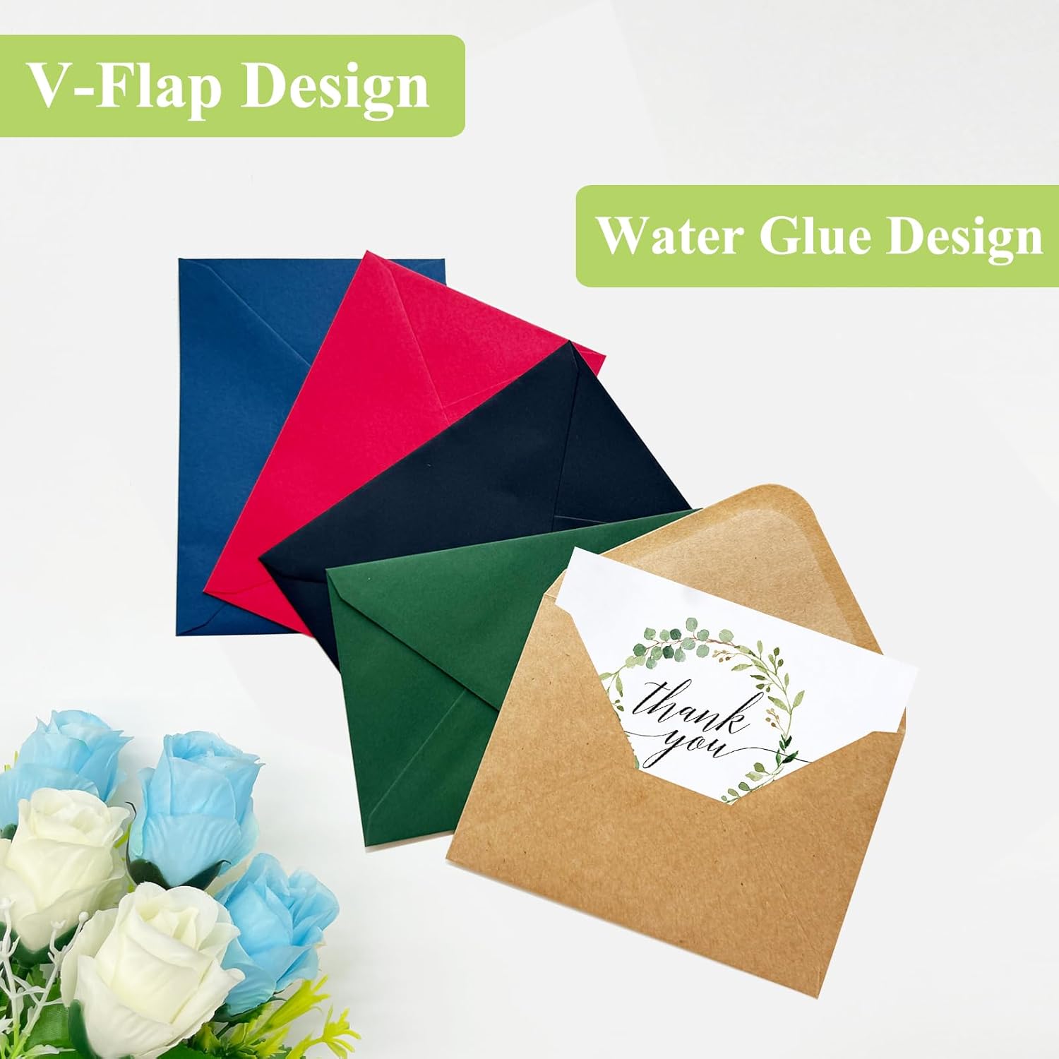 40 Pack Colored Envelopes , A4 - огляд і ціна Letter Envelope Kraft