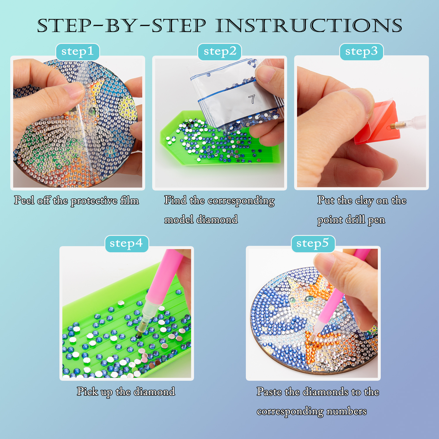 8PCS/DIY Diamond Art Painting  - огляд і ціна Graph Paper Pad