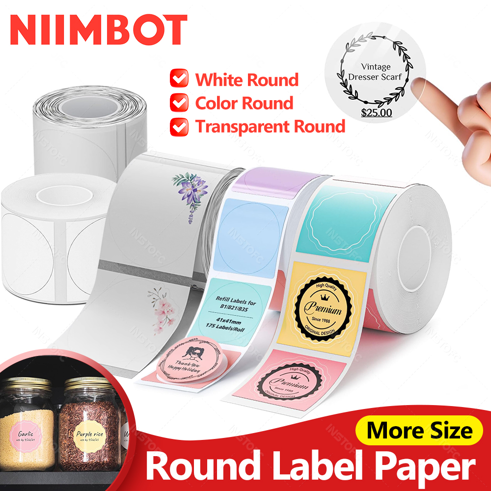 NiiMBOT B21 B1 B3S Round Label - огляд і ціна Label Printer Tape