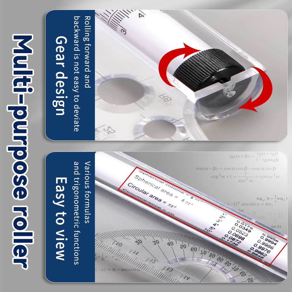 30cm Transparent Parallel Roll - огляд і ціна Ruler Set Transparent