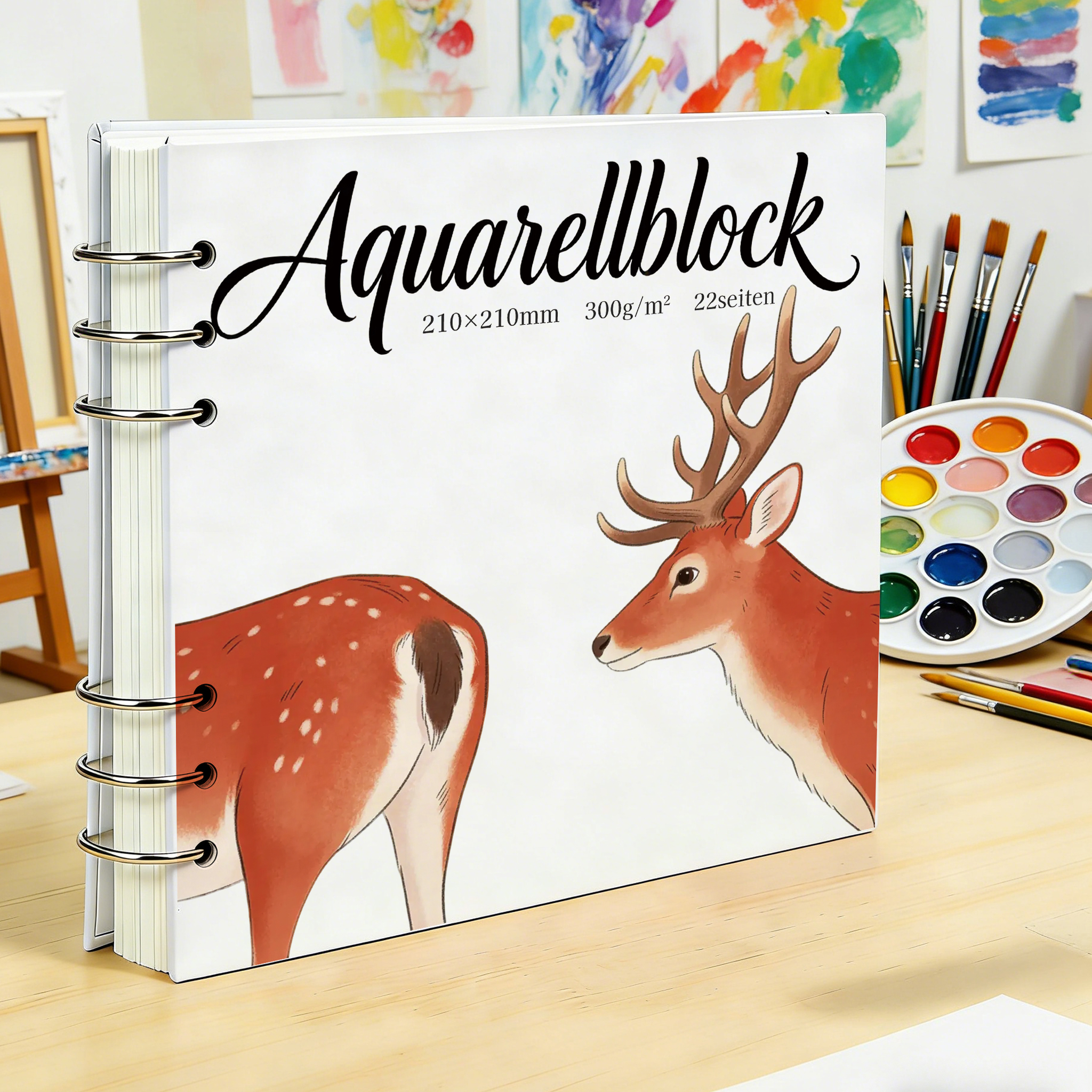 210x210mm 300GSM Heavy Rough T - огляд і ціна Art Sketchbook Ring