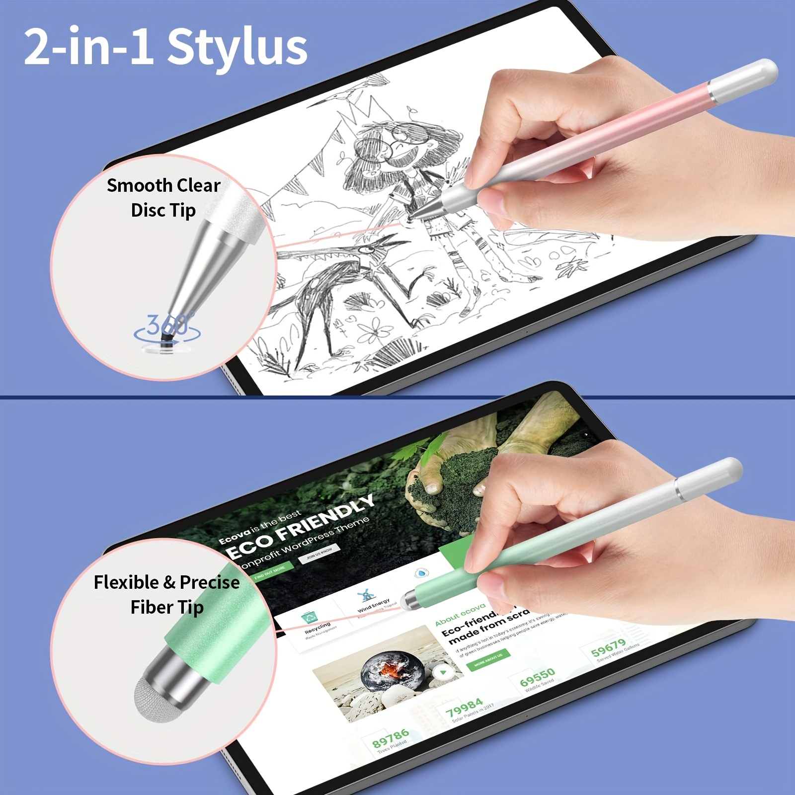 2 in 1 Universal Stylus Pen fo - огляд і ціна Sticky Note Cube