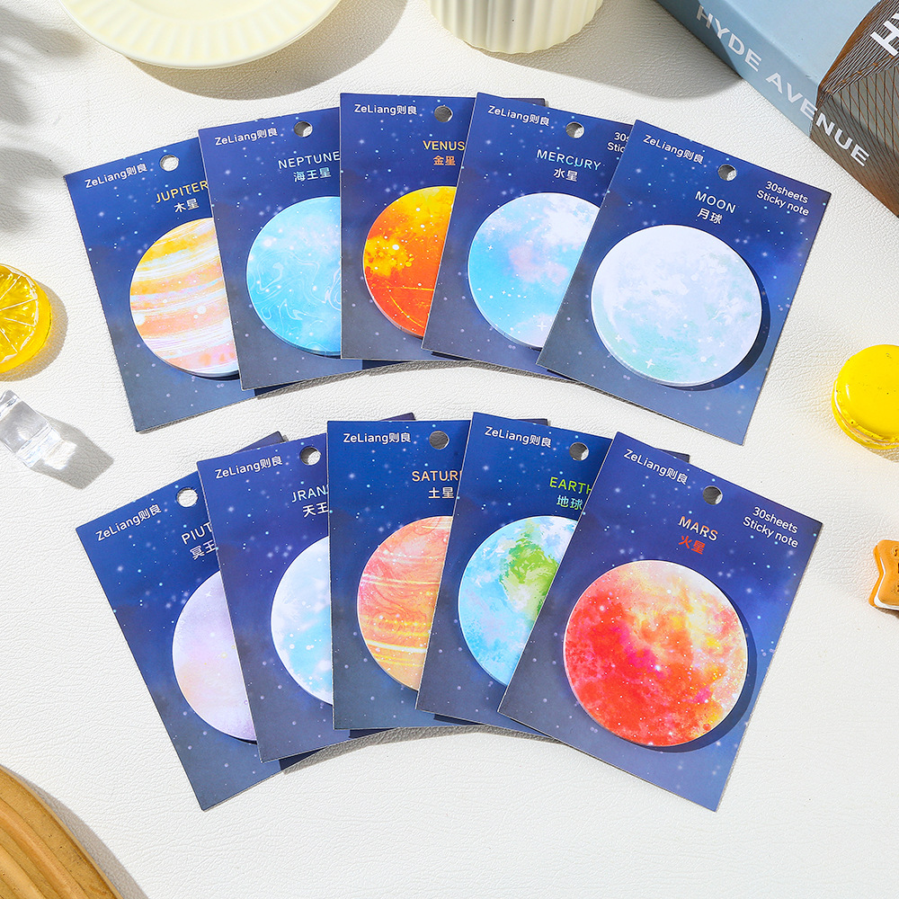 Moon Earth Sticky Notes Cute F - огляд і ціна Sticky Note Cube