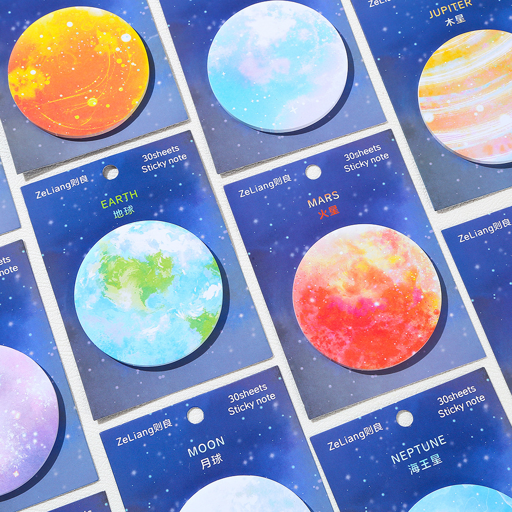 Moon Earth Sticky Notes Cute F - огляд і ціна Sticky Note Cube