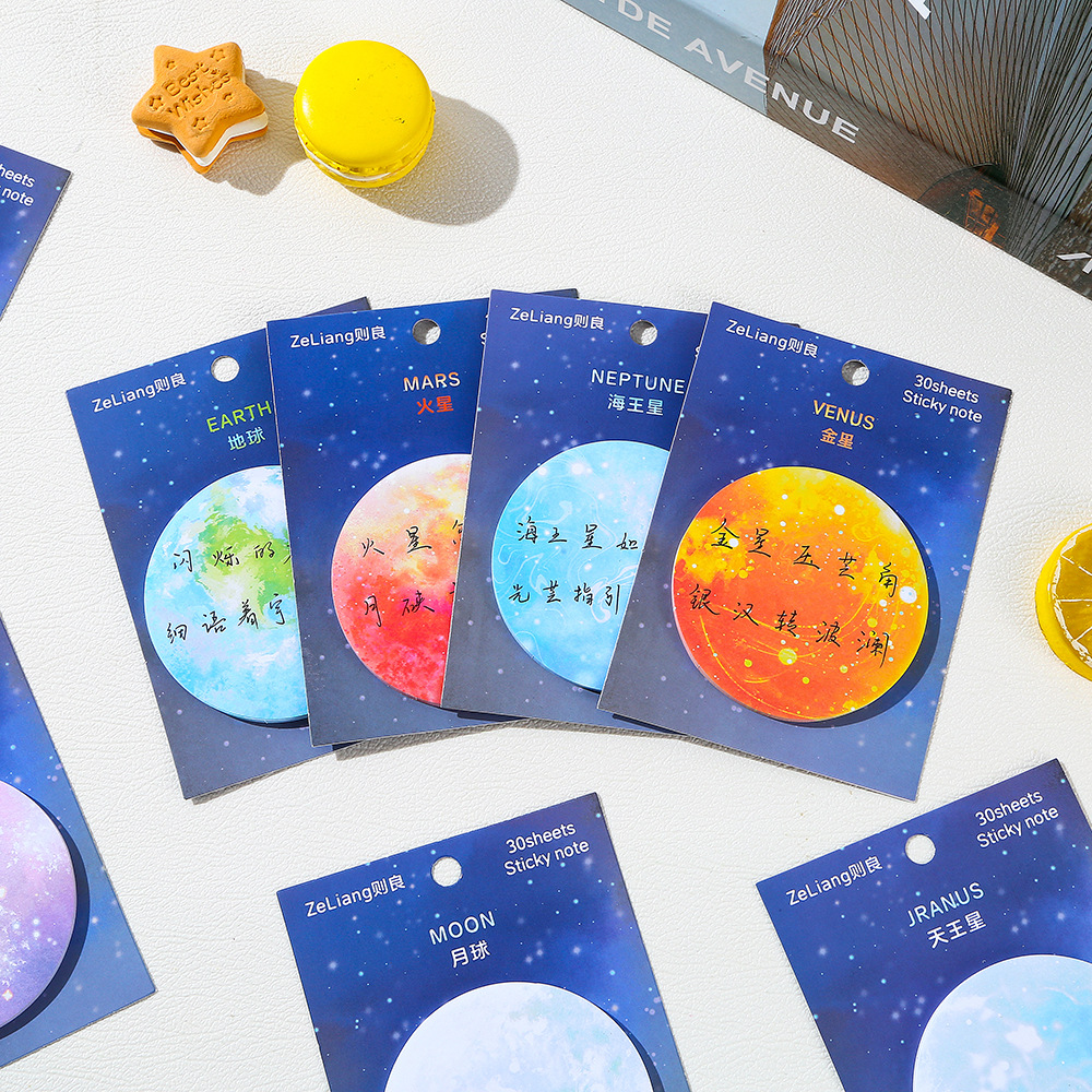 Moon Earth Sticky Notes Cute F - огляд і ціна Sticky Note Cube