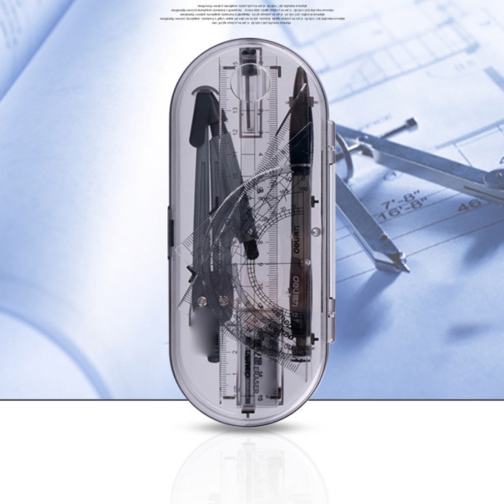 Transparent Ruler Set Eraser S - огляд і ціна Ruler Set Transparent
