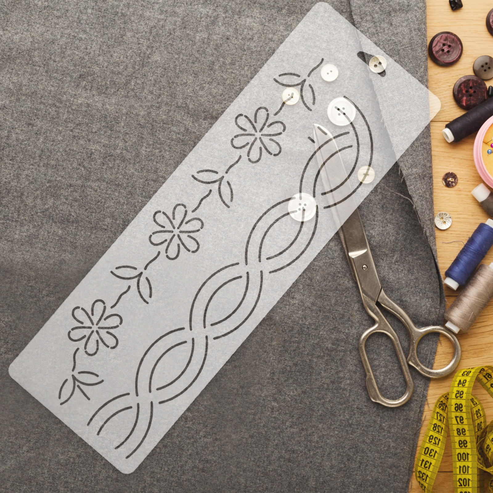 2Pcs Quilting Templates Set Tr - огляд і ціна Ruler Set Transparent