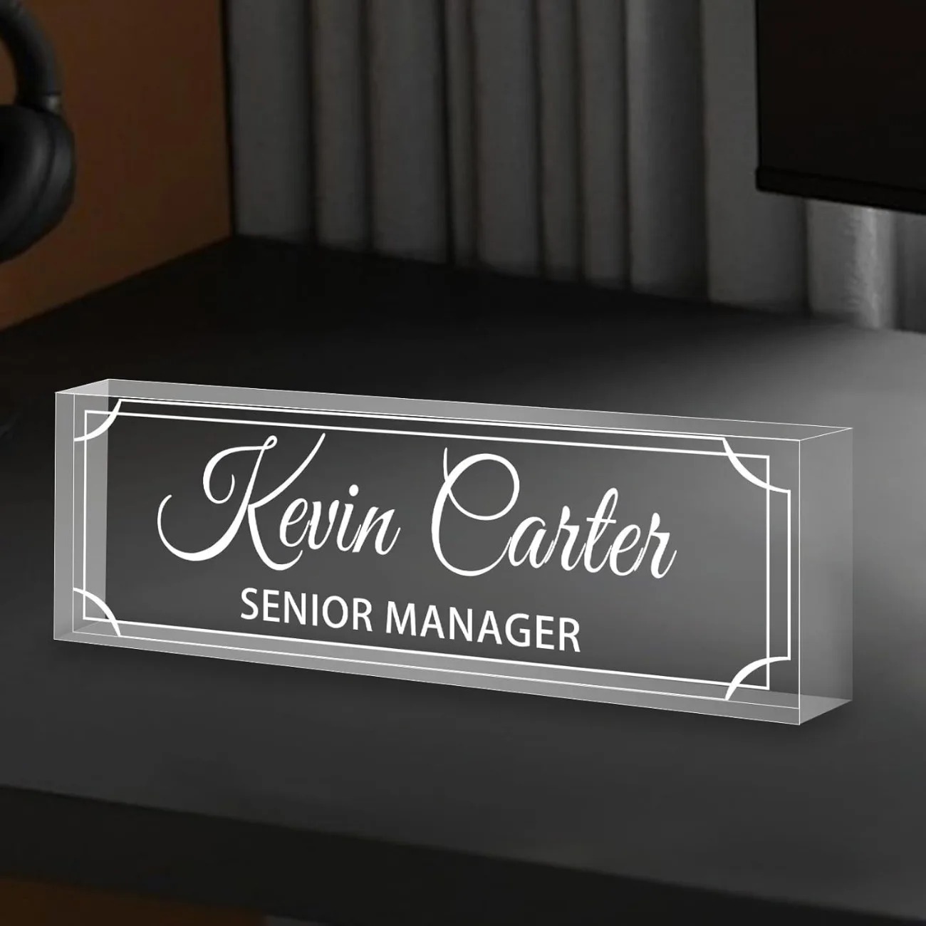 Personalized Acrylic Desk Name - огляд і ціна Desk Name Plate