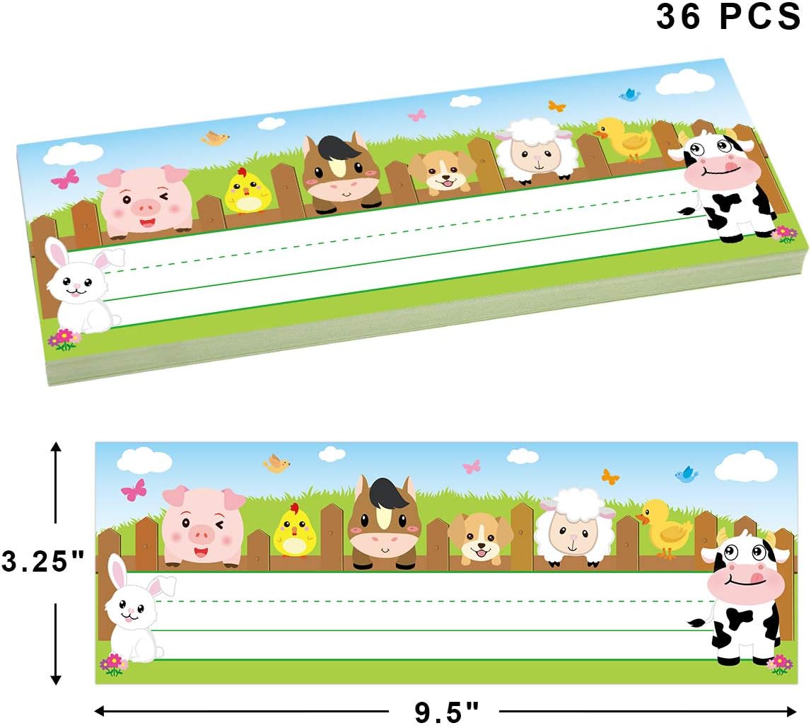 36 Pack Farm Animal Name Plate - огляд і ціна Desk Name Plate
