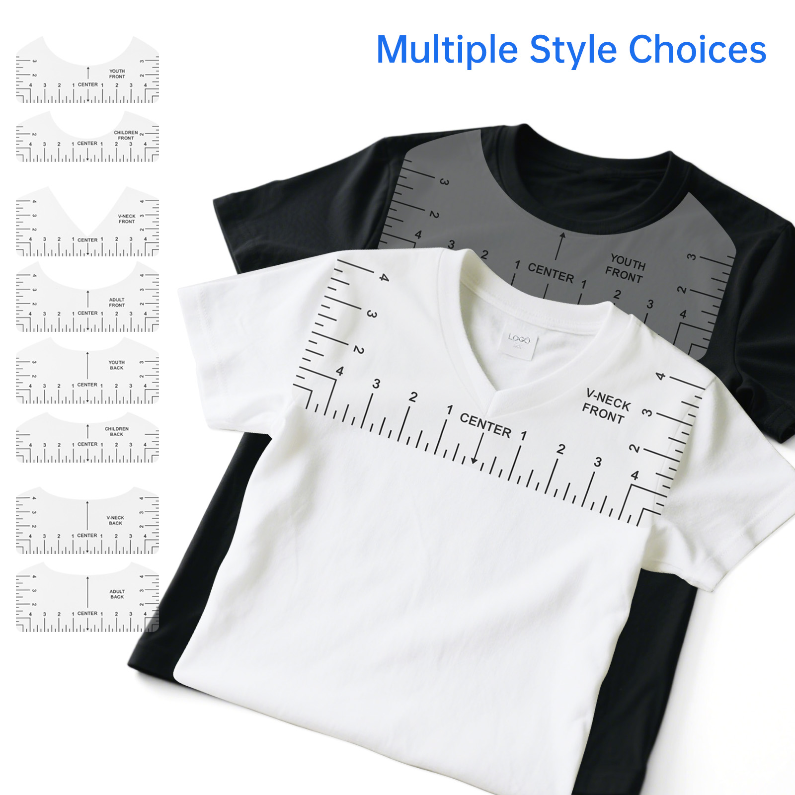 Transparent T-shirt Ruler Guid - огляд і ціна Ruler Set Transparent