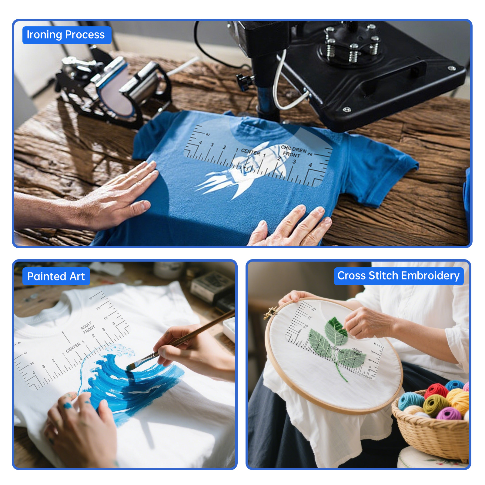 Transparent T-shirt Ruler Guid - огляд і ціна Ruler Set Transparent