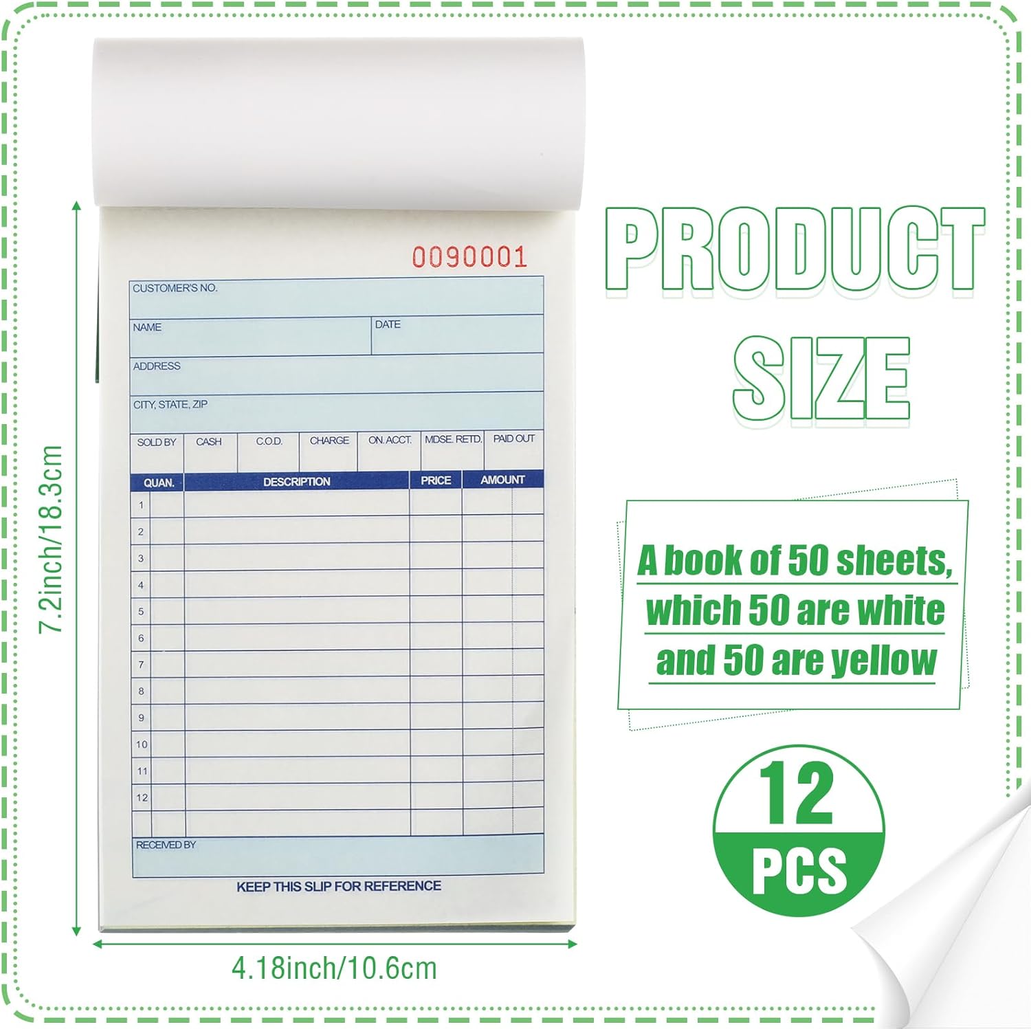 12 Pads Sales Order Books 2 Pa - огляд і ціна Carbon Copy Book