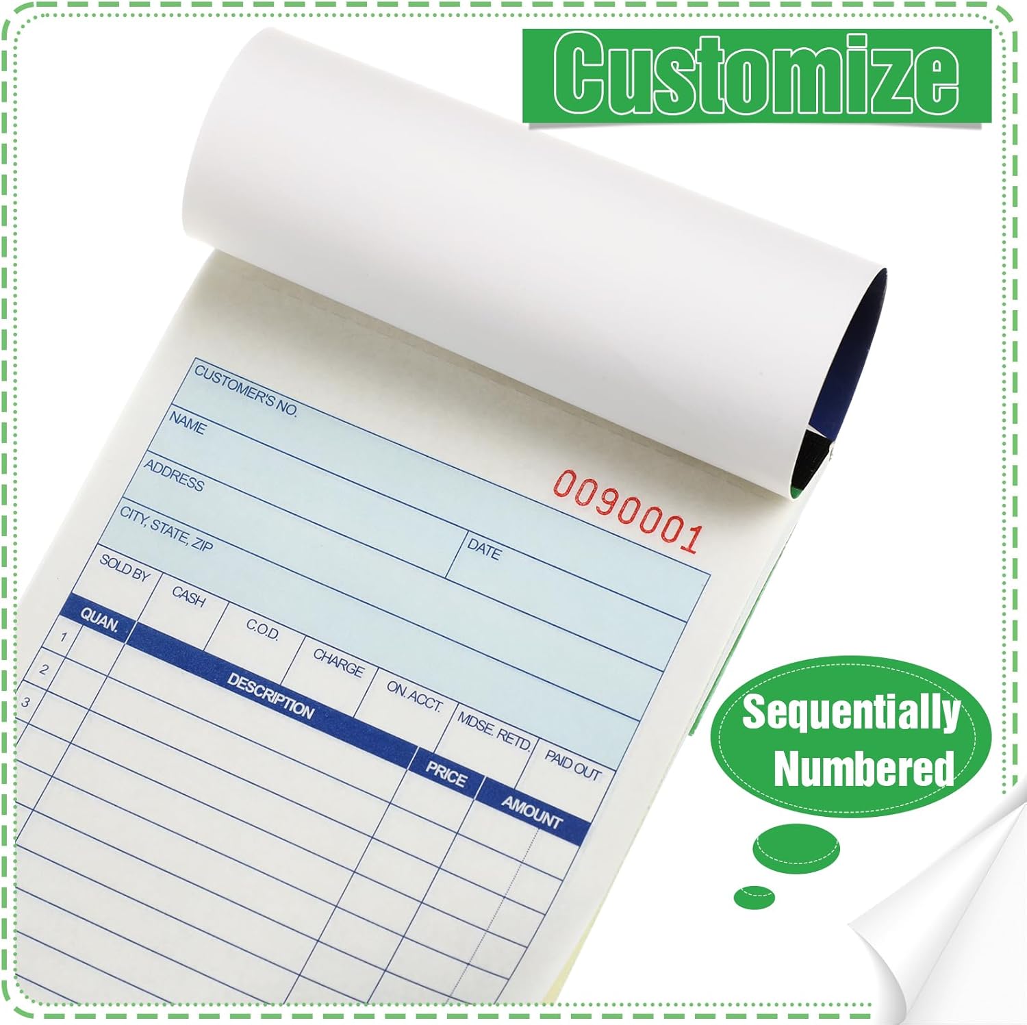 12 Pads Sales Order Books 2 Pa - огляд і ціна Carbon Copy Book