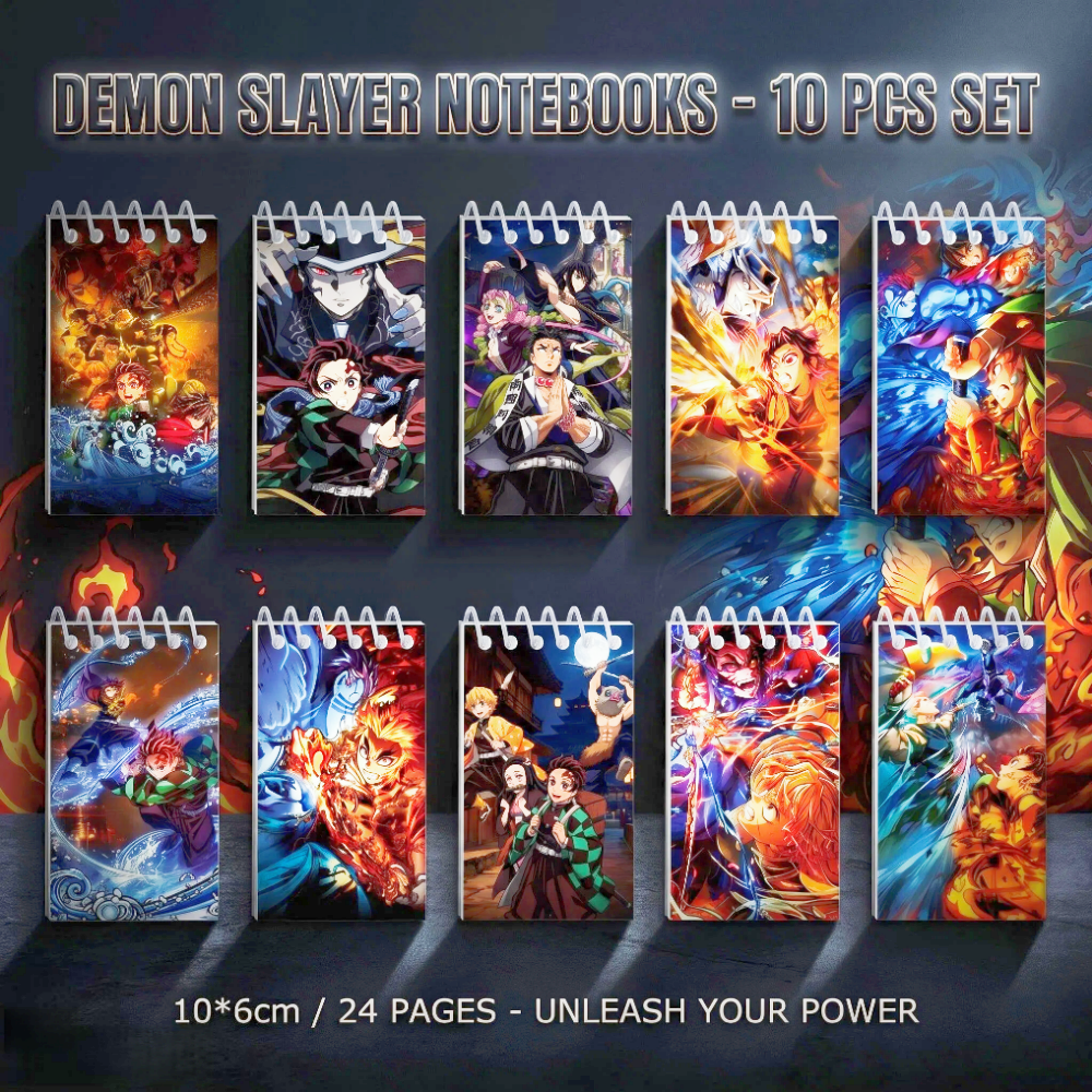 10PCS Demon Slayer Notepads. S - огляд і ціна Is Stationery Office Supply