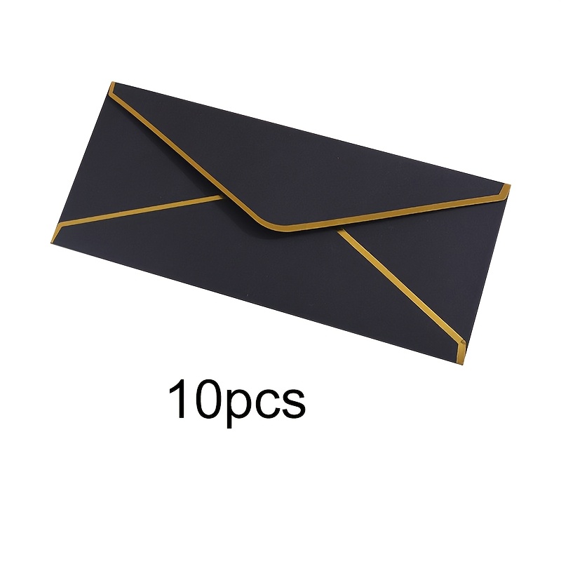 10 PCS  High-end Black Envelop - огляд і ціна Letter Envelope Kraft