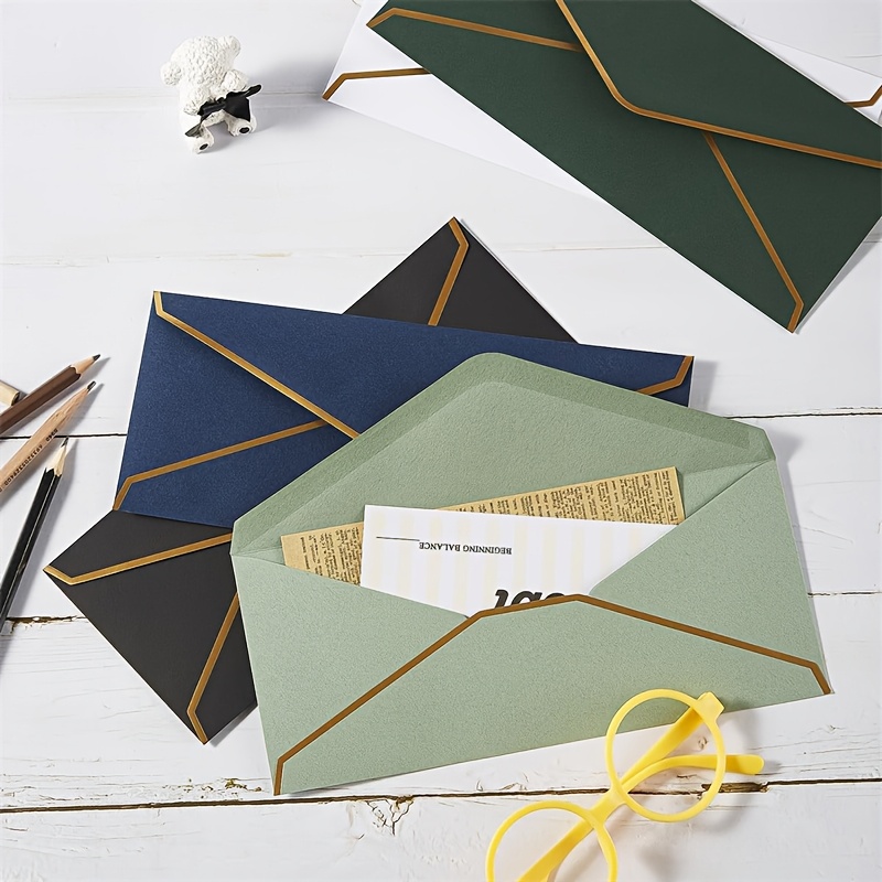 10 PCS  High-end Black Envelop - огляд і ціна Letter Envelope Kraft