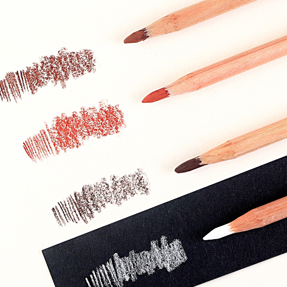 4Pcs Professional Sketch Charc - огляд і ціна Highlighter Set Pastel